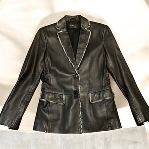 Dana Buchman Lamb Skin Blazer Size 4